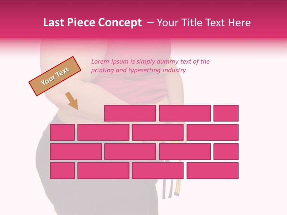 Oversize Dieting Large PowerPoint Template