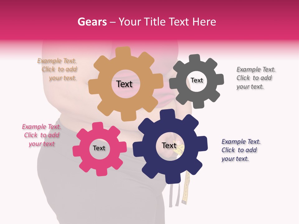 Oversize Dieting Large PowerPoint Template