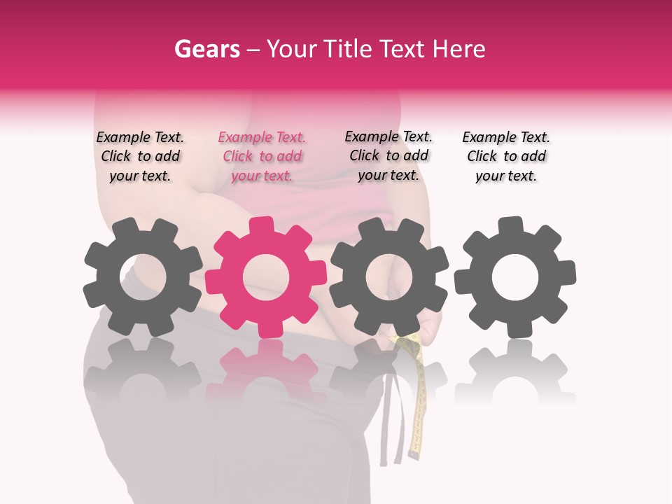 Oversize Dieting Large PowerPoint Template