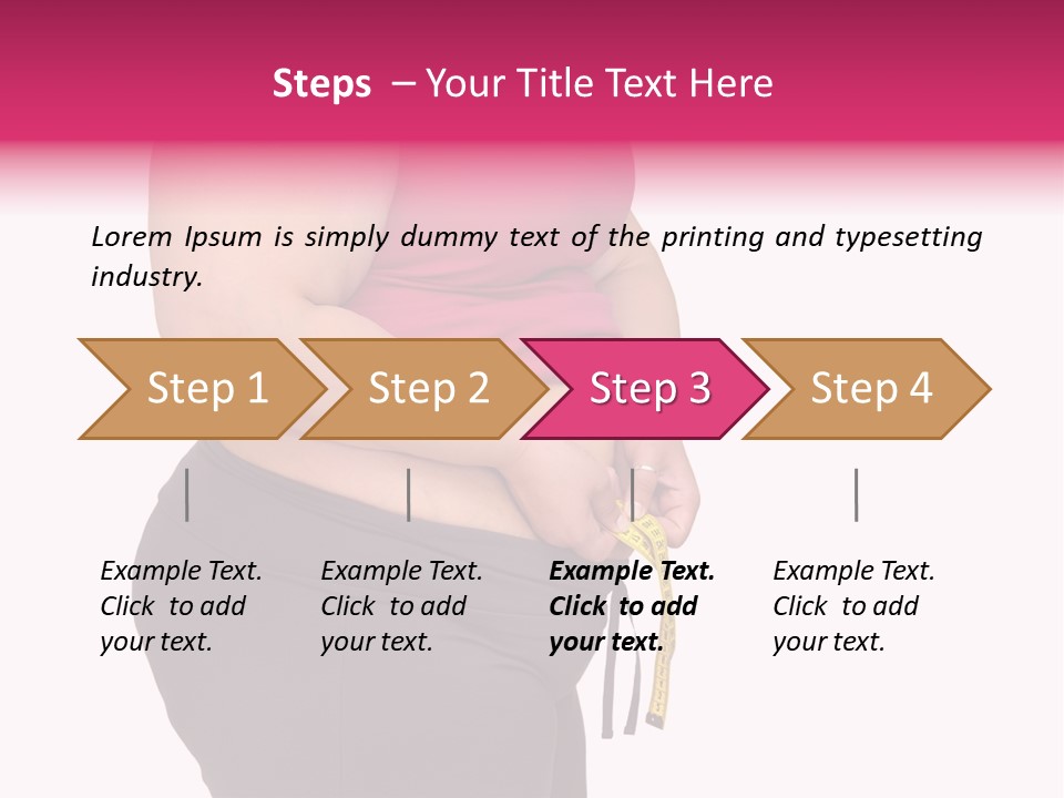 Oversize Dieting Large PowerPoint Template