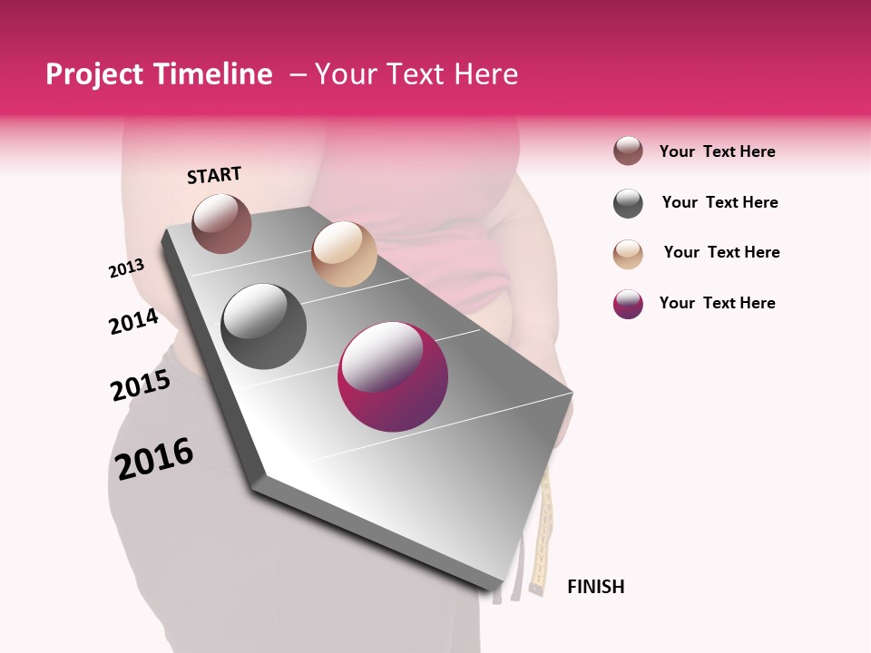 Oversize Dieting Large PowerPoint Template