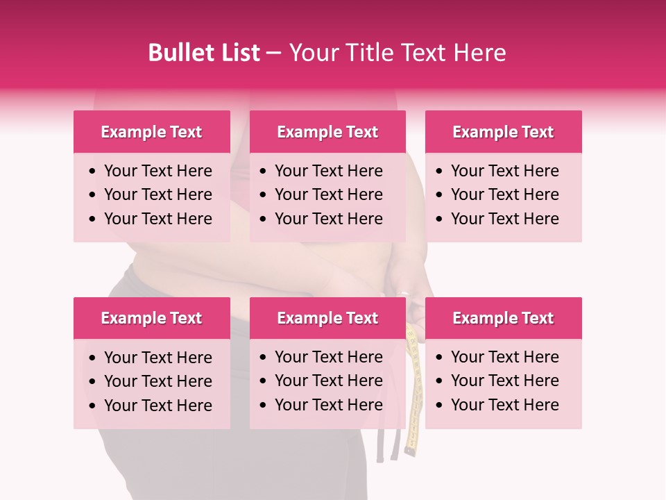 Oversize Dieting Large PowerPoint Template