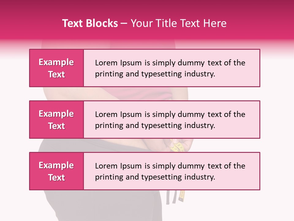 Oversize Dieting Large PowerPoint Template