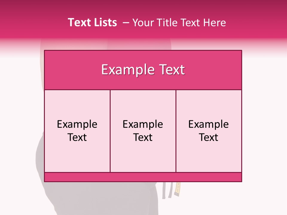 Oversize Dieting Large PowerPoint Template