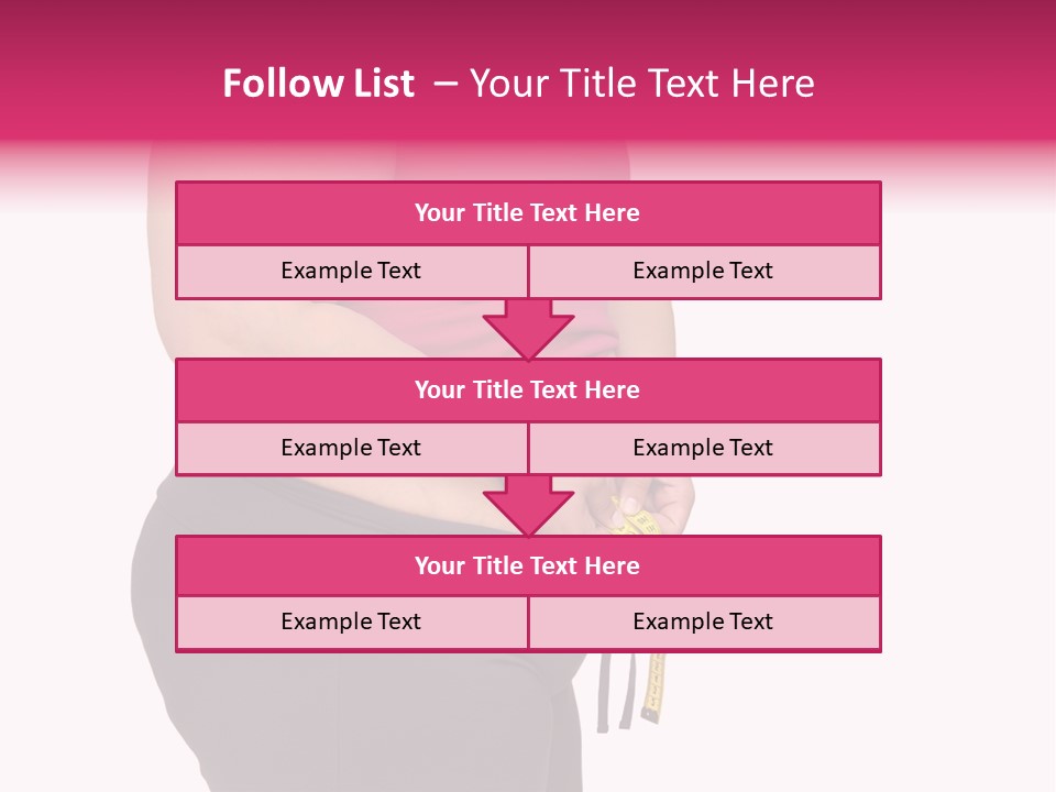 Oversize Dieting Large PowerPoint Template