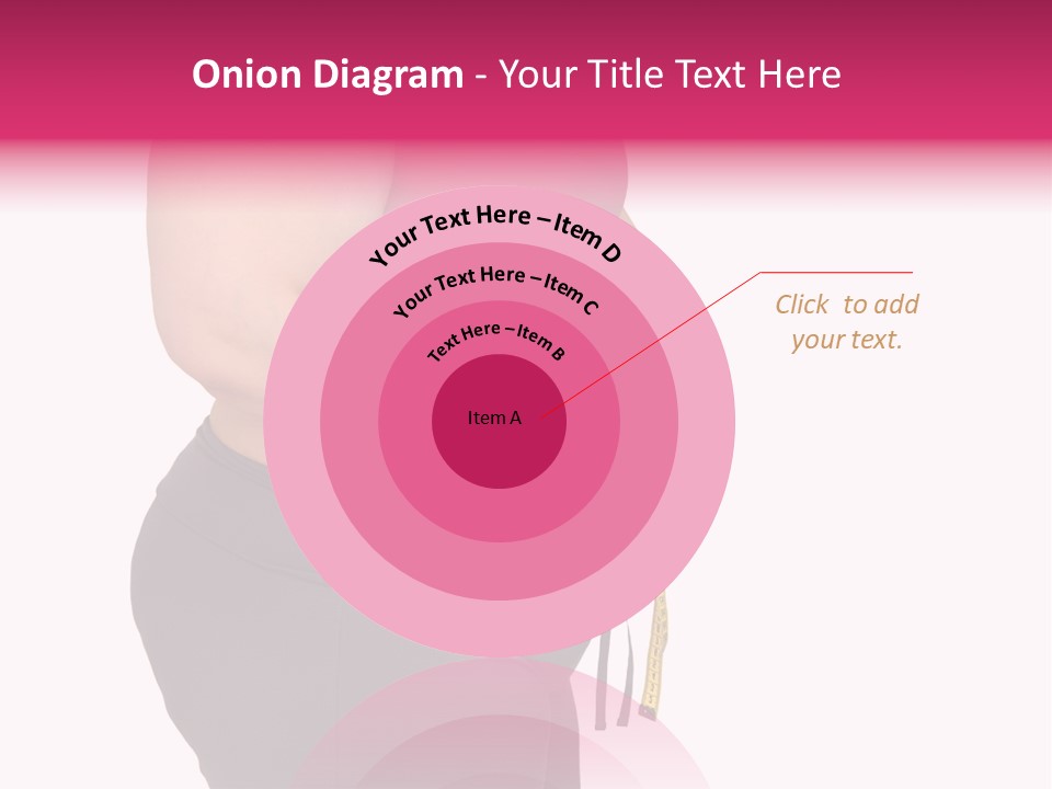 Oversize Dieting Large PowerPoint Template