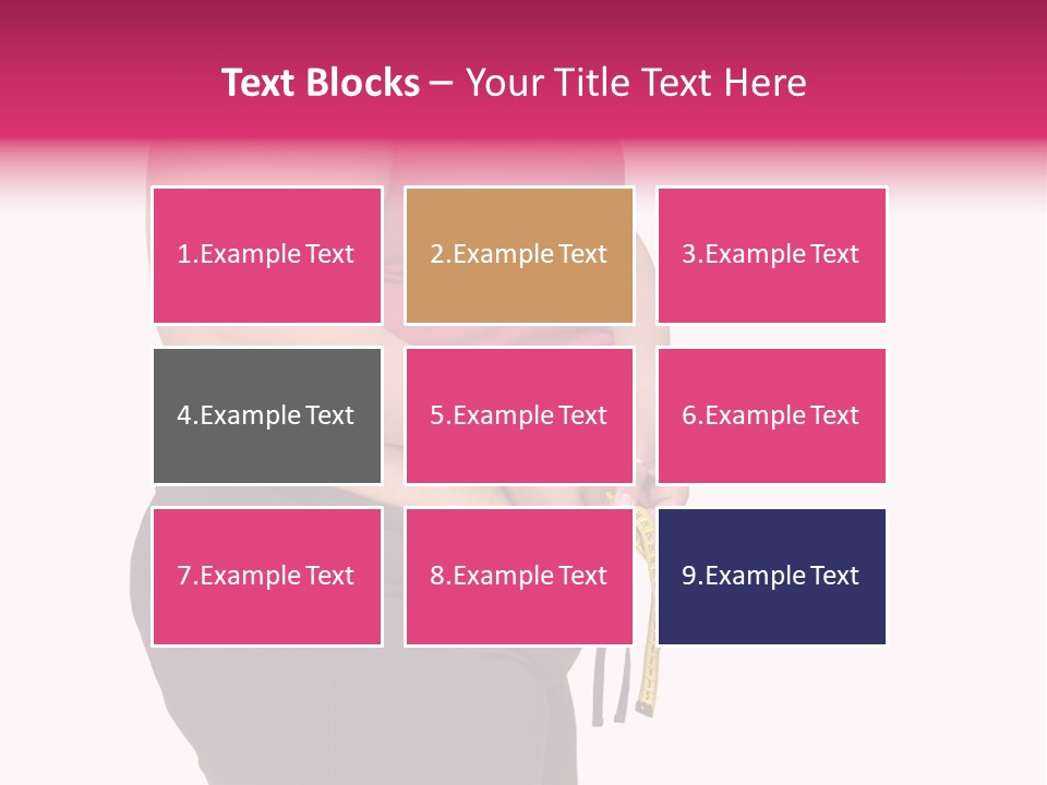 Oversize Dieting Large PowerPoint Template