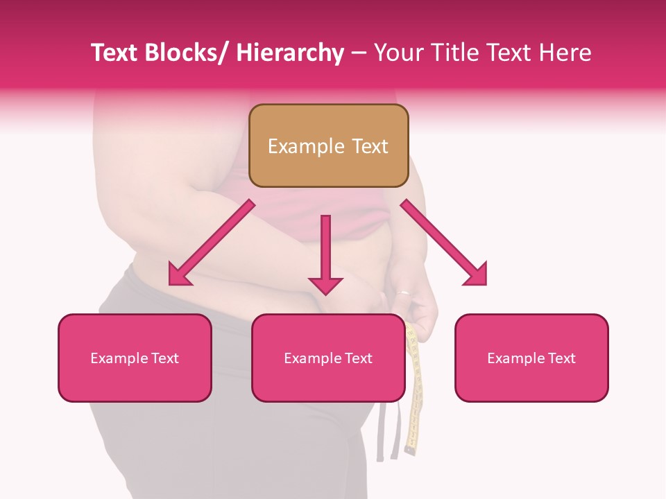 Oversize Dieting Large PowerPoint Template