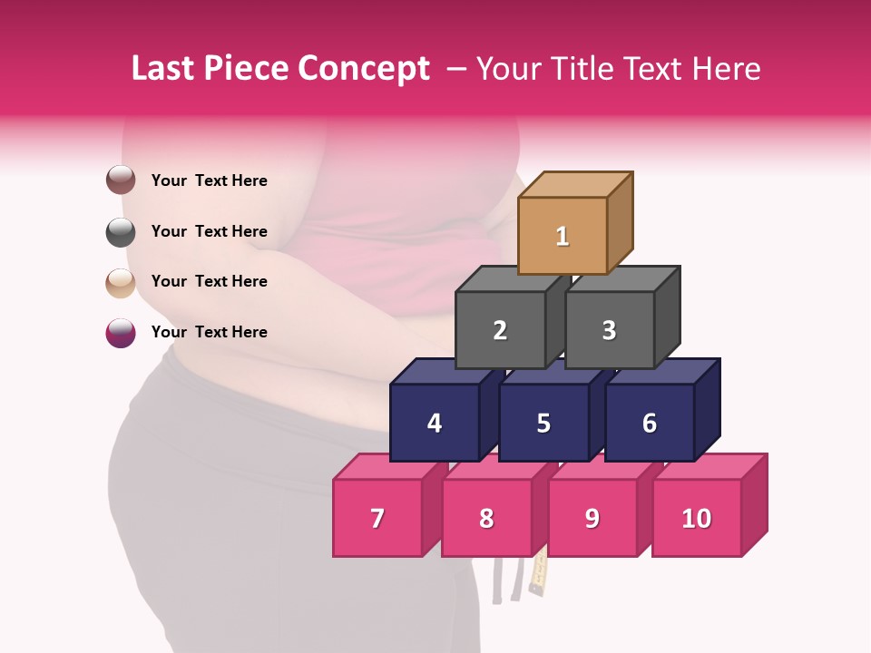 Oversize Dieting Large PowerPoint Template