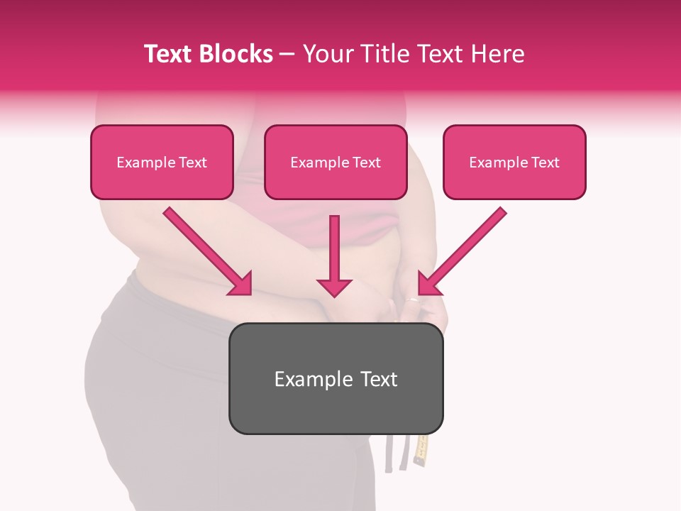 Oversize Dieting Large PowerPoint Template