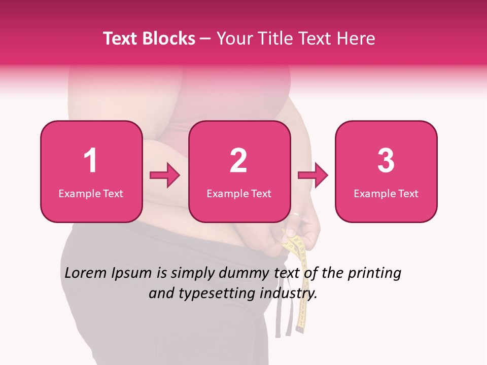 Oversize Dieting Large PowerPoint Template
