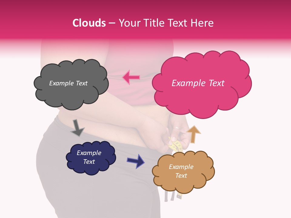 Oversize Dieting Large PowerPoint Template