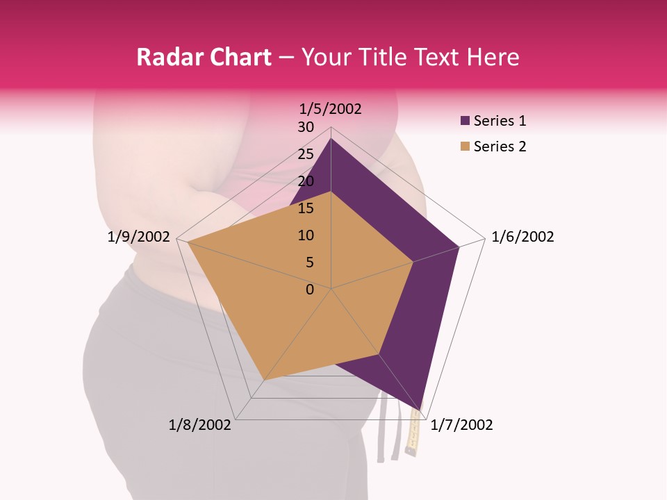 Oversize Dieting Large PowerPoint Template