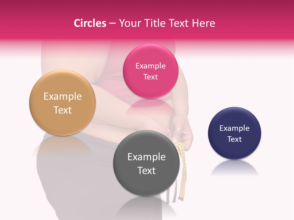 Oversize Dieting Large PowerPoint Template