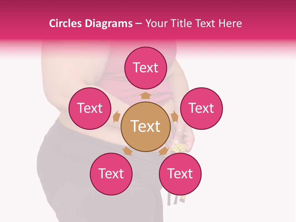 Oversize Dieting Large PowerPoint Template