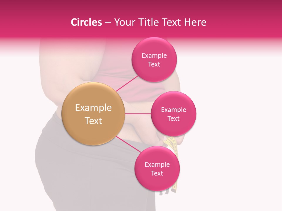 Oversize Dieting Large PowerPoint Template