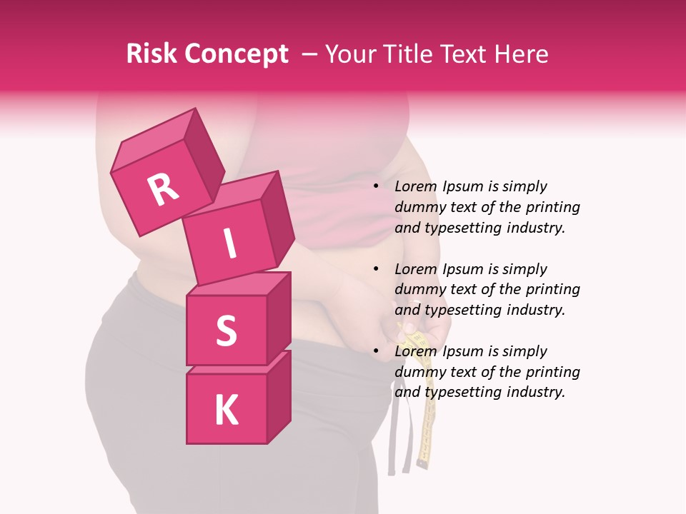 Oversize Dieting Large PowerPoint Template