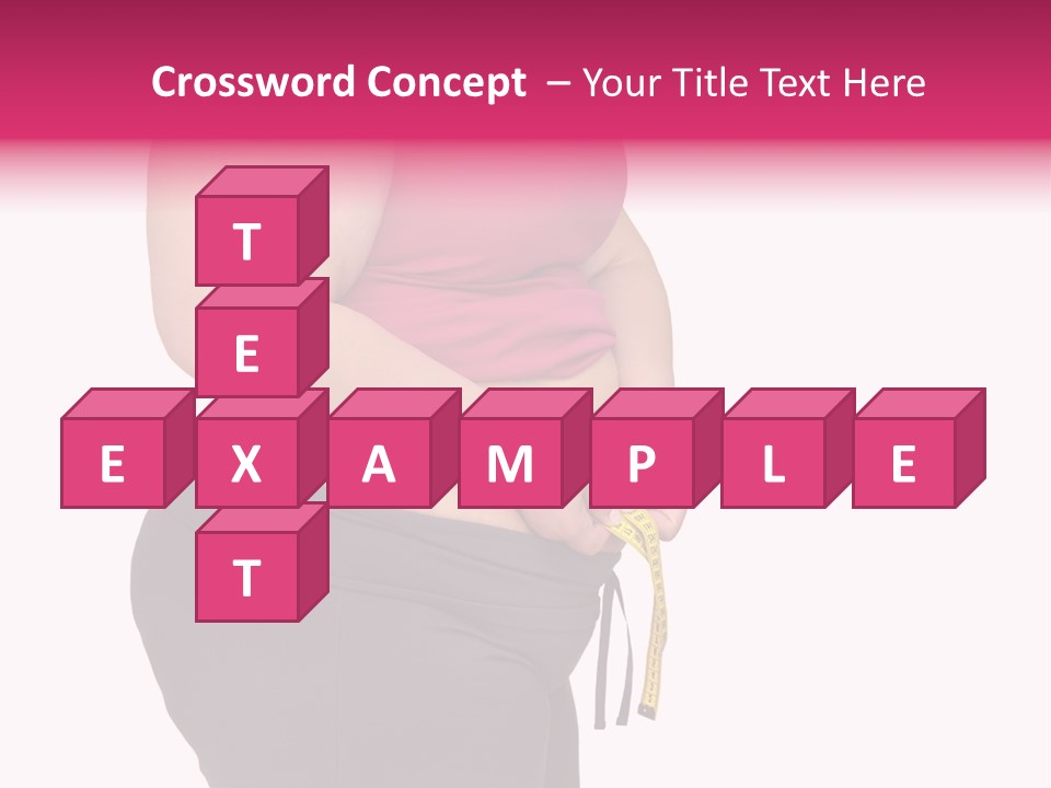 Oversize Dieting Large PowerPoint Template