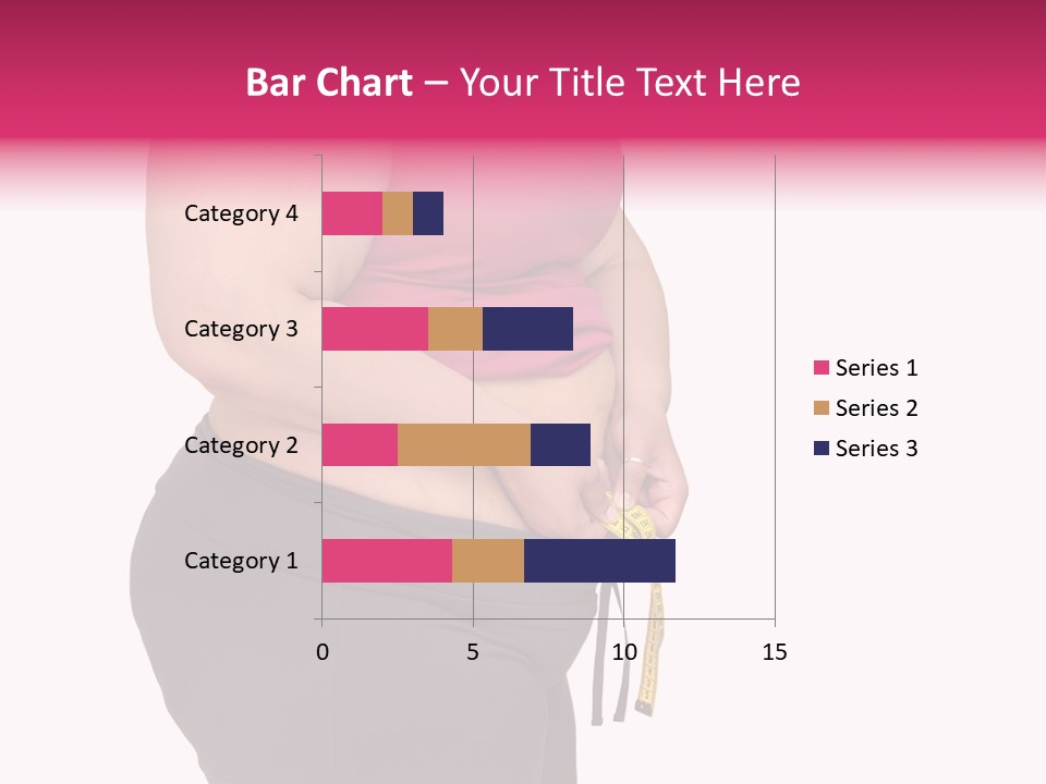 Oversize Dieting Large PowerPoint Template