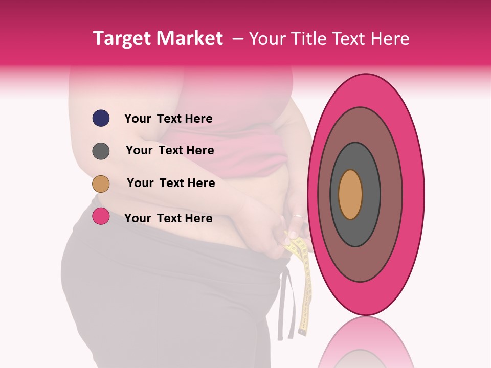 Oversize Dieting Large PowerPoint Template