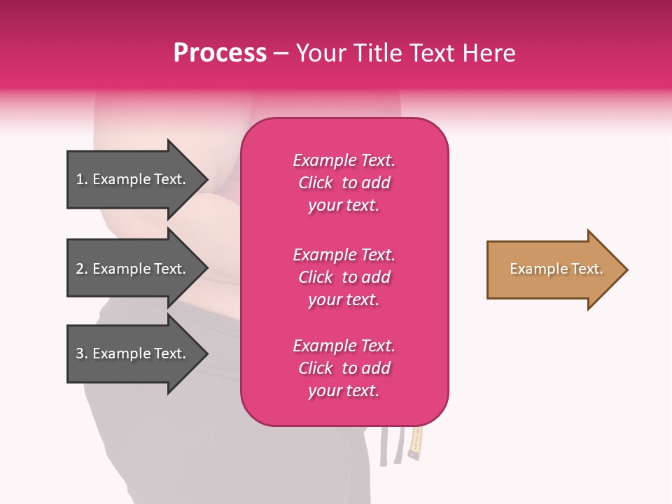 Oversize Dieting Large PowerPoint Template