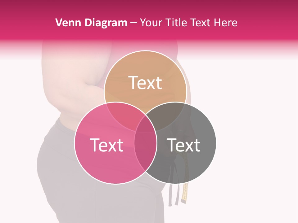 Oversize Dieting Large PowerPoint Template