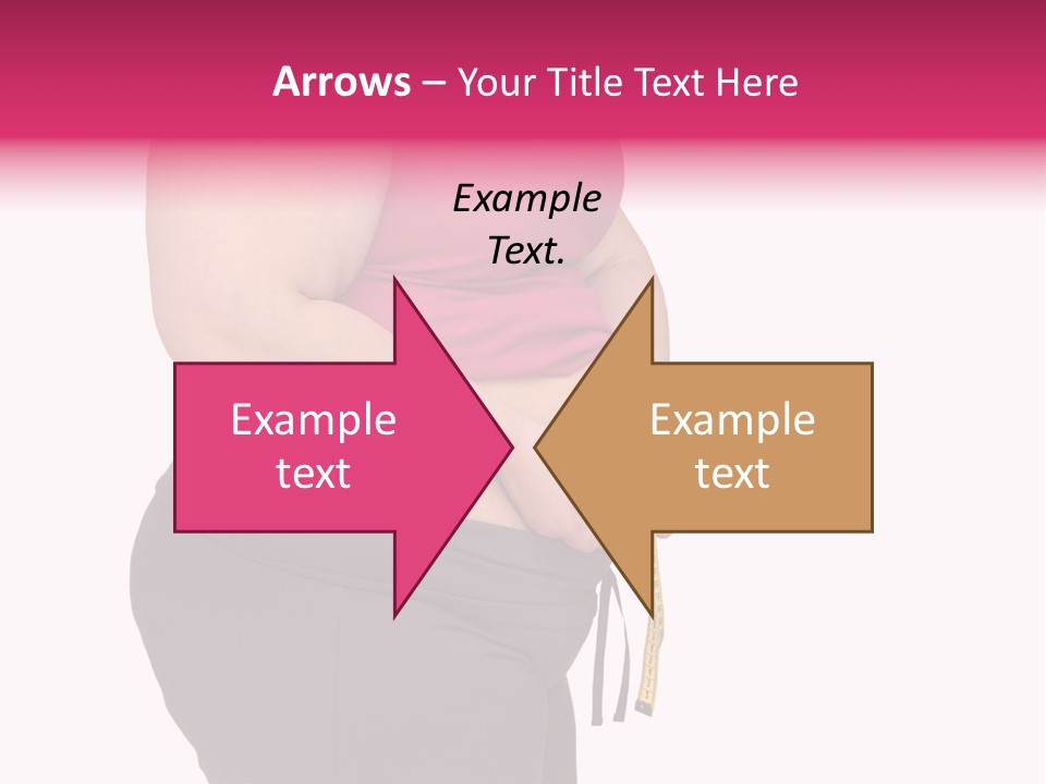 Oversize Dieting Large PowerPoint Template