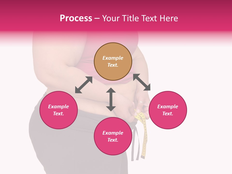 Oversize Dieting Large PowerPoint Template