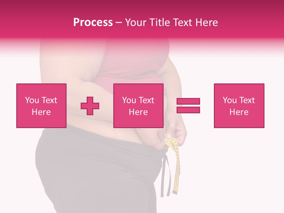 Oversize Dieting Large PowerPoint Template