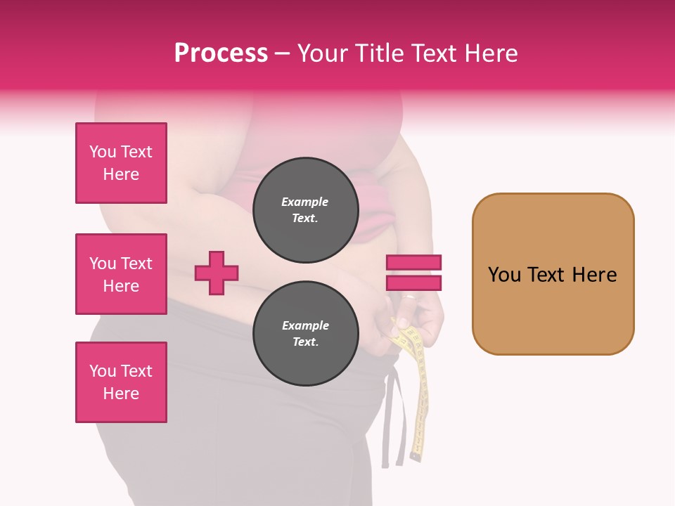 Oversize Dieting Large PowerPoint Template