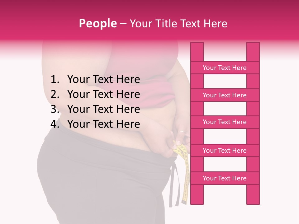 Oversize Dieting Large PowerPoint Template
