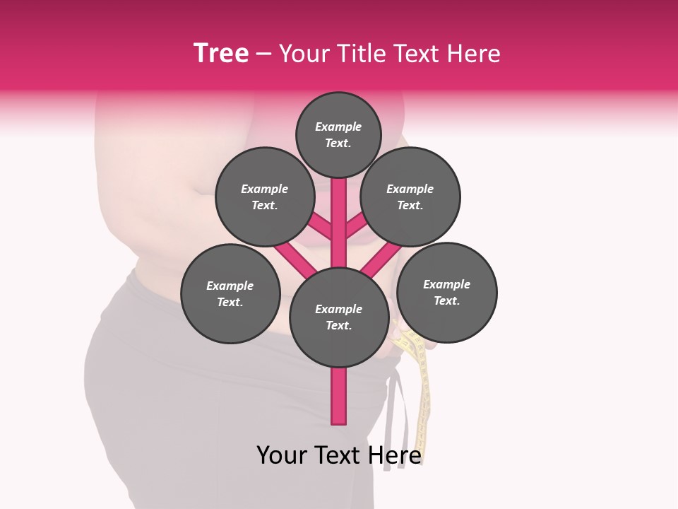 Oversize Dieting Large PowerPoint Template