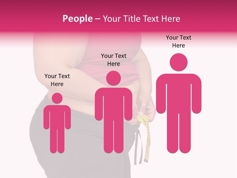 Oversize Dieting Large PowerPoint Template