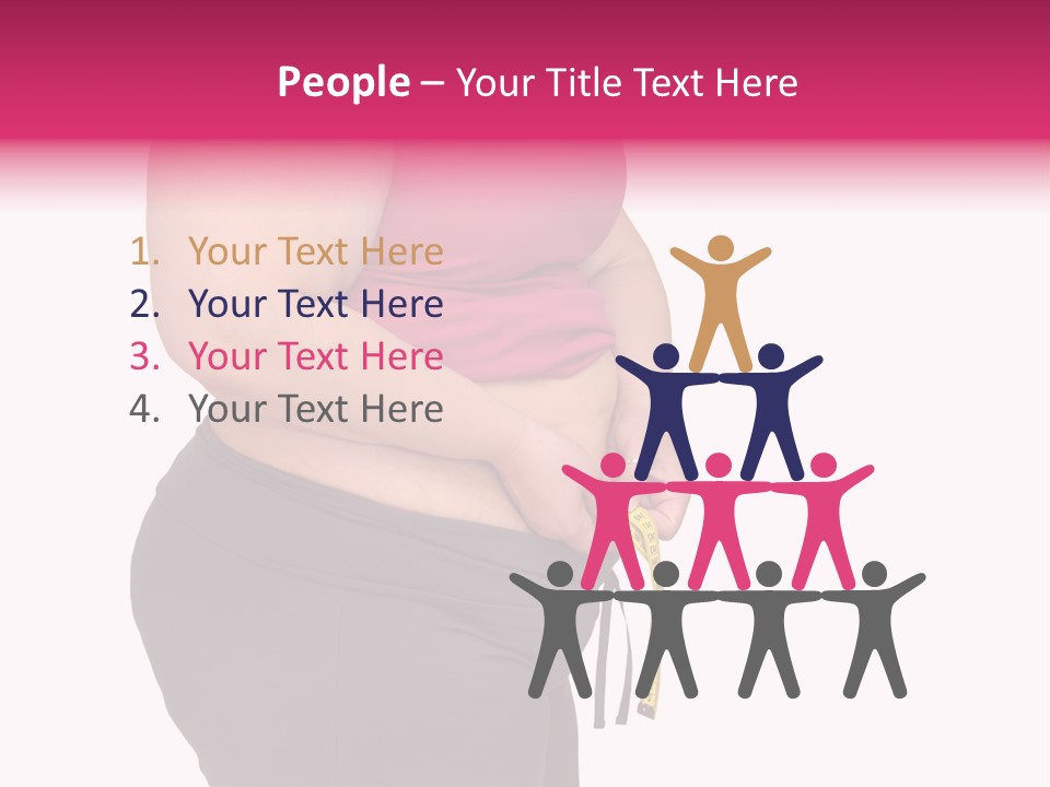 Oversize Dieting Large PowerPoint Template