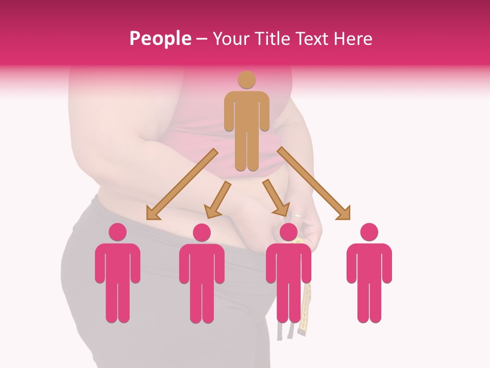 Oversize Dieting Large PowerPoint Template