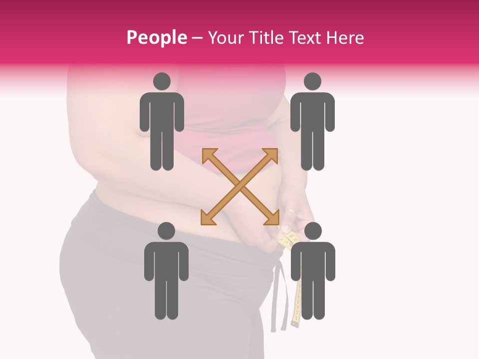 Oversize Dieting Large PowerPoint Template