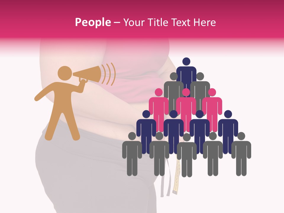 Oversize Dieting Large PowerPoint Template