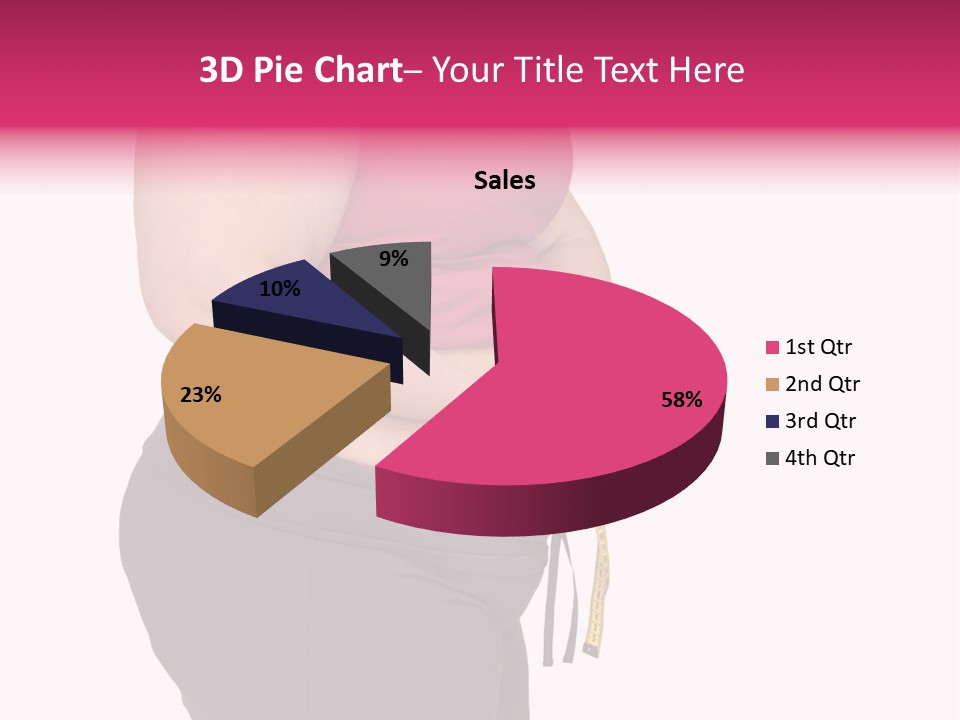 Oversize Dieting Large PowerPoint Template