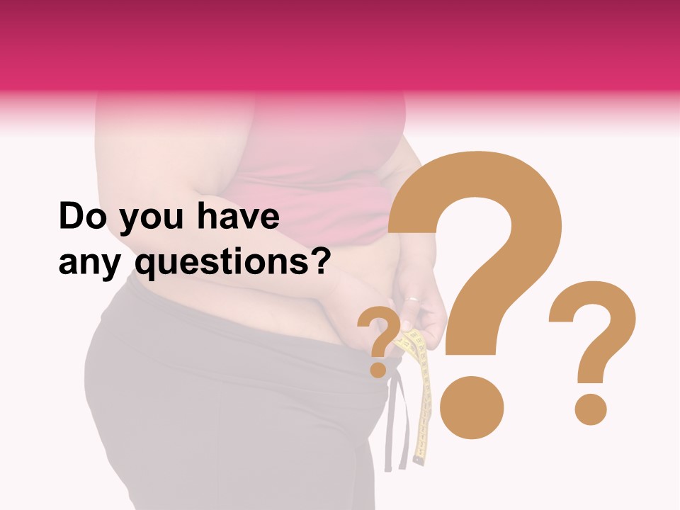 Oversize Dieting Large PowerPoint Template