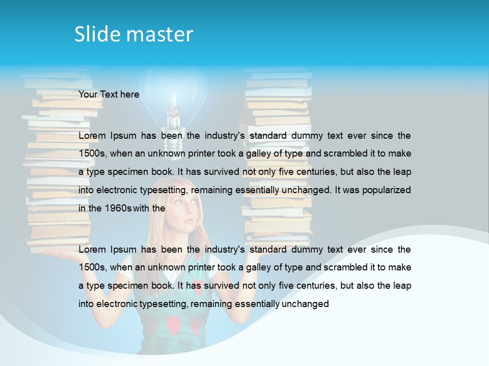 Concepts Pile Information PowerPoint Template