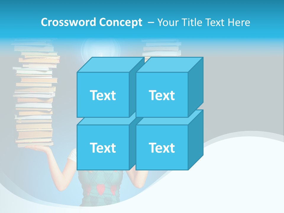 Concepts Pile Information PowerPoint Template
