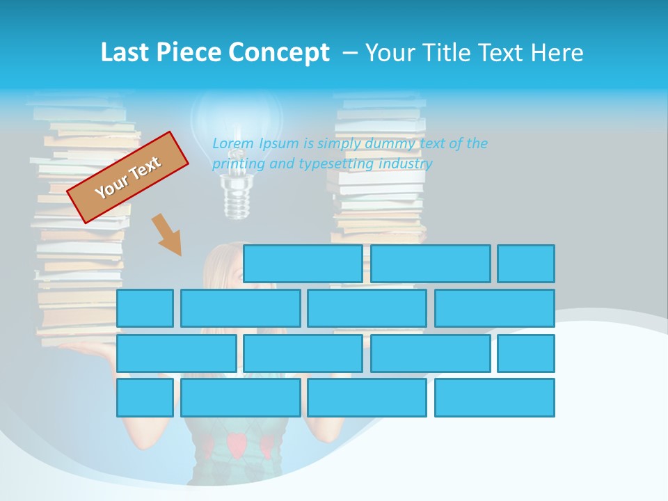 Concepts Pile Information PowerPoint Template