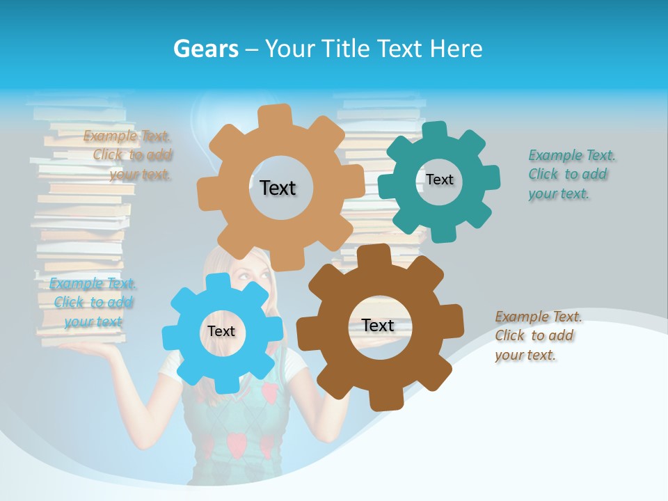 Concepts Pile Information PowerPoint Template