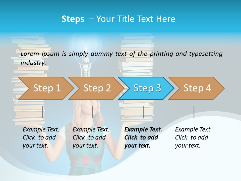 Concepts Pile Information PowerPoint Template