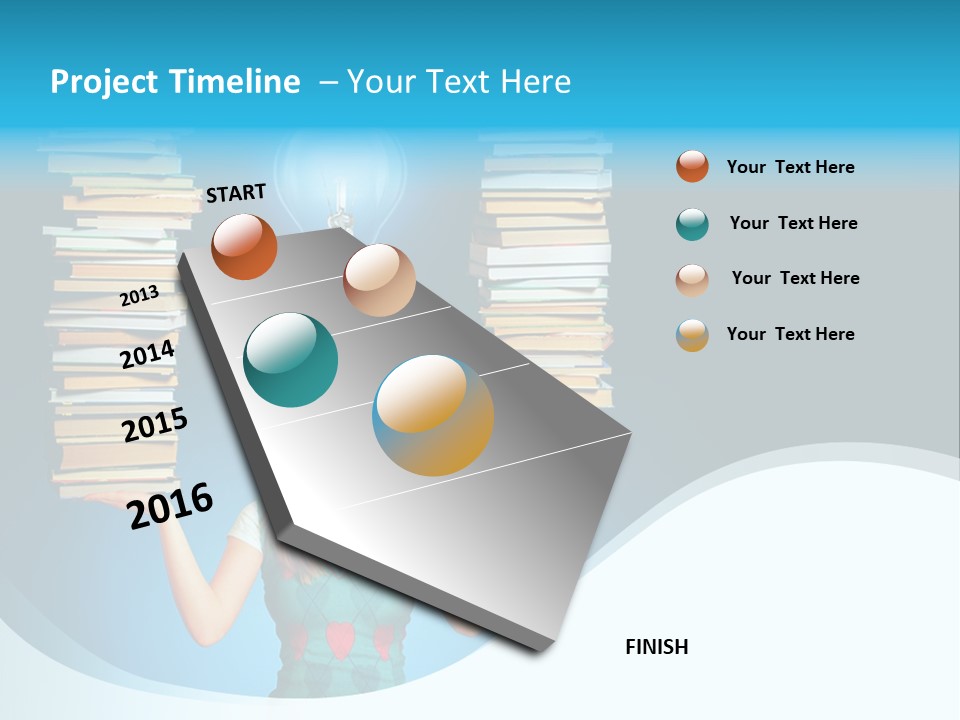 Concepts Pile Information PowerPoint Template
