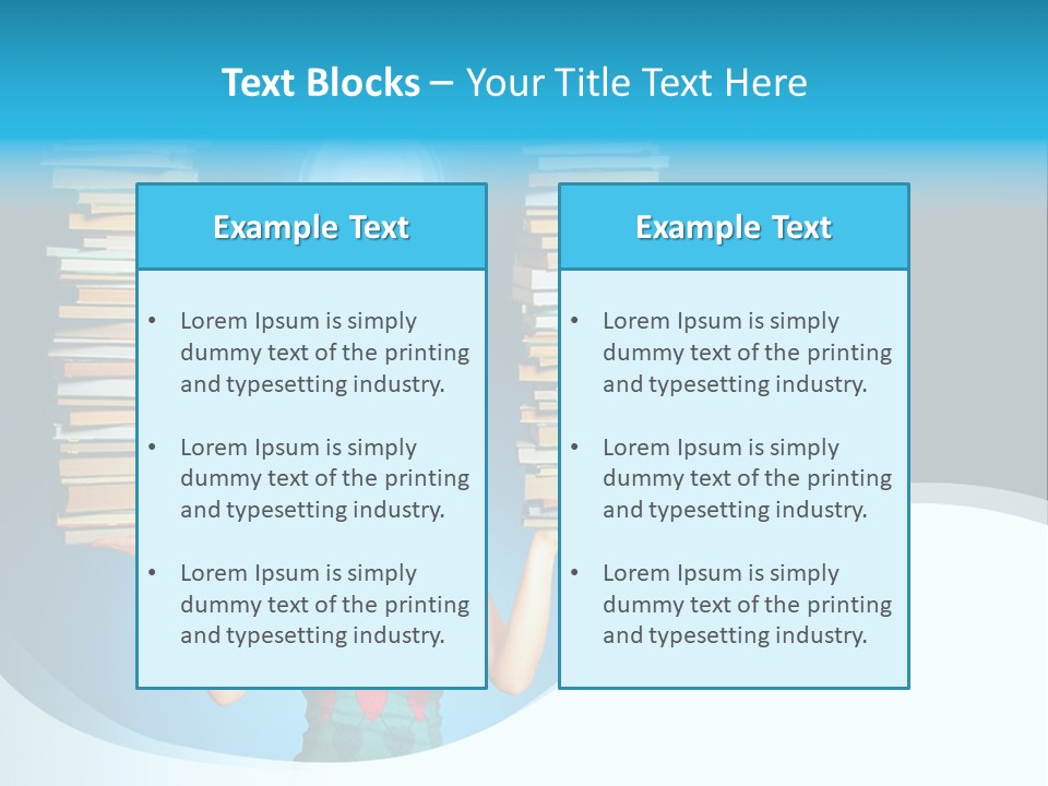 Concepts Pile Information PowerPoint Template