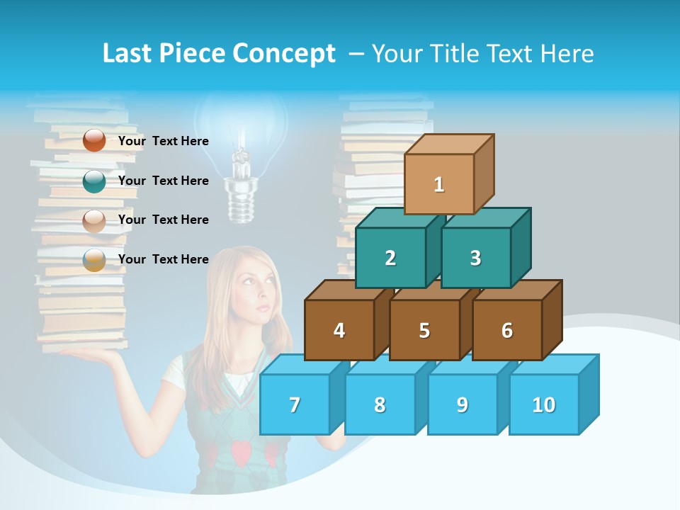 Concepts Pile Information PowerPoint Template