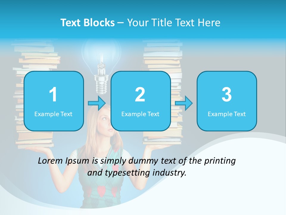 Concepts Pile Information PowerPoint Template