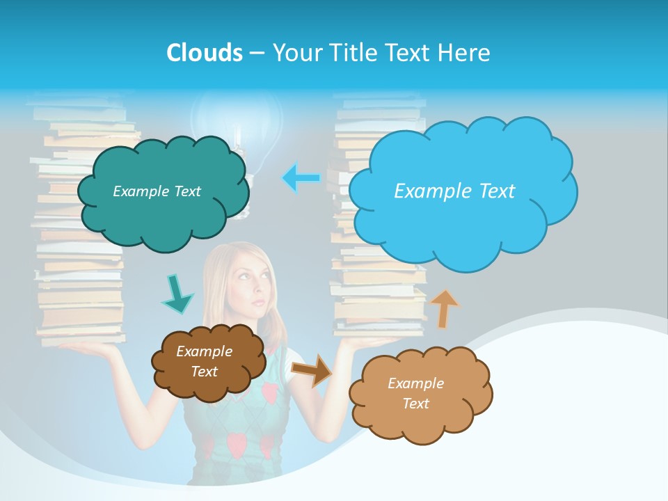 Concepts Pile Information PowerPoint Template