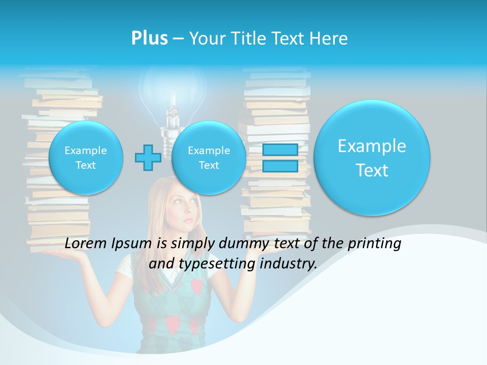 Concepts Pile Information PowerPoint Template
